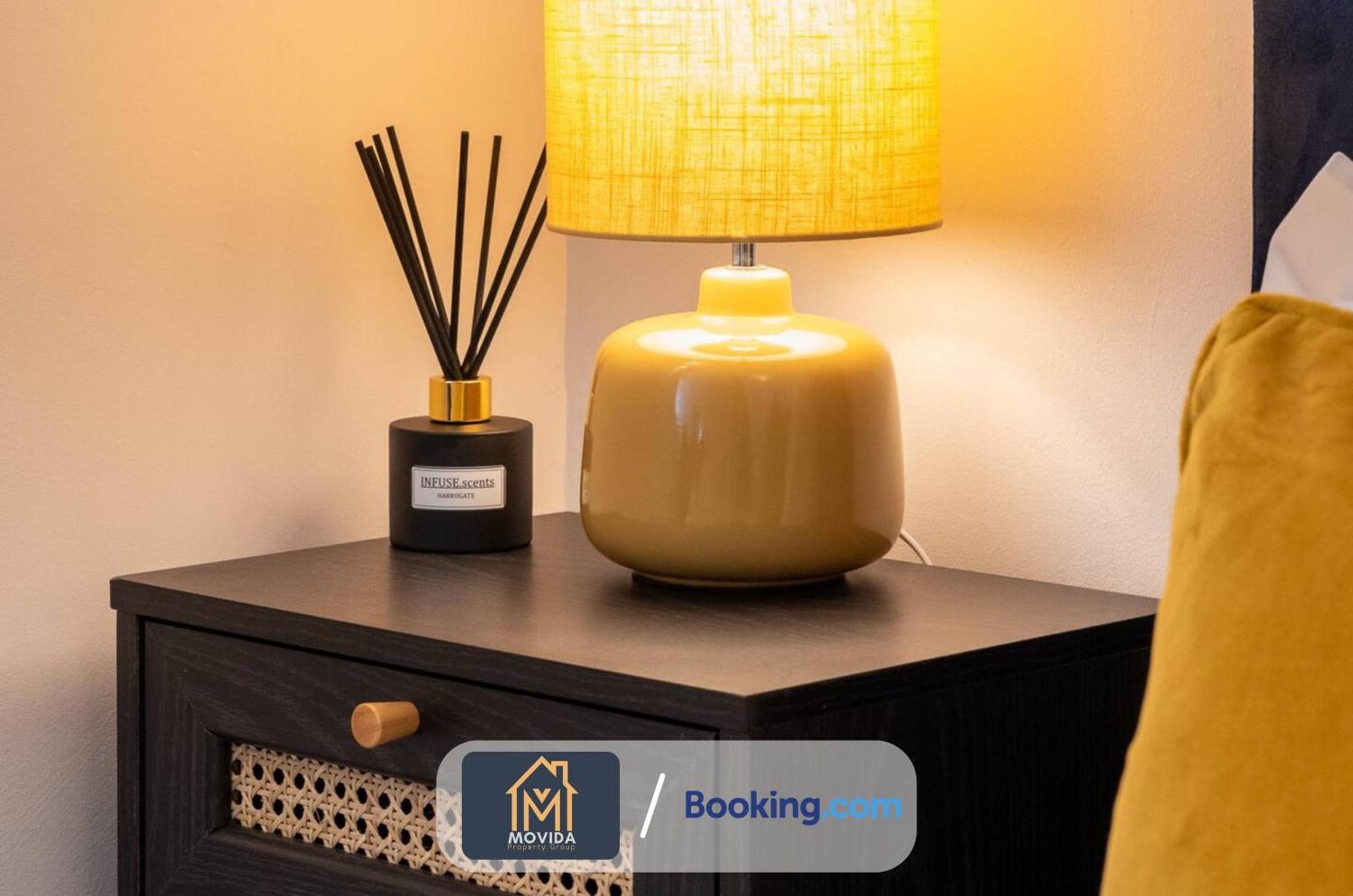 Stylish Two Bed Town Centre Apartment By Movida Property Group Short Lets & Serviced Accommodation With Parking Харогейт Екстериор снимка