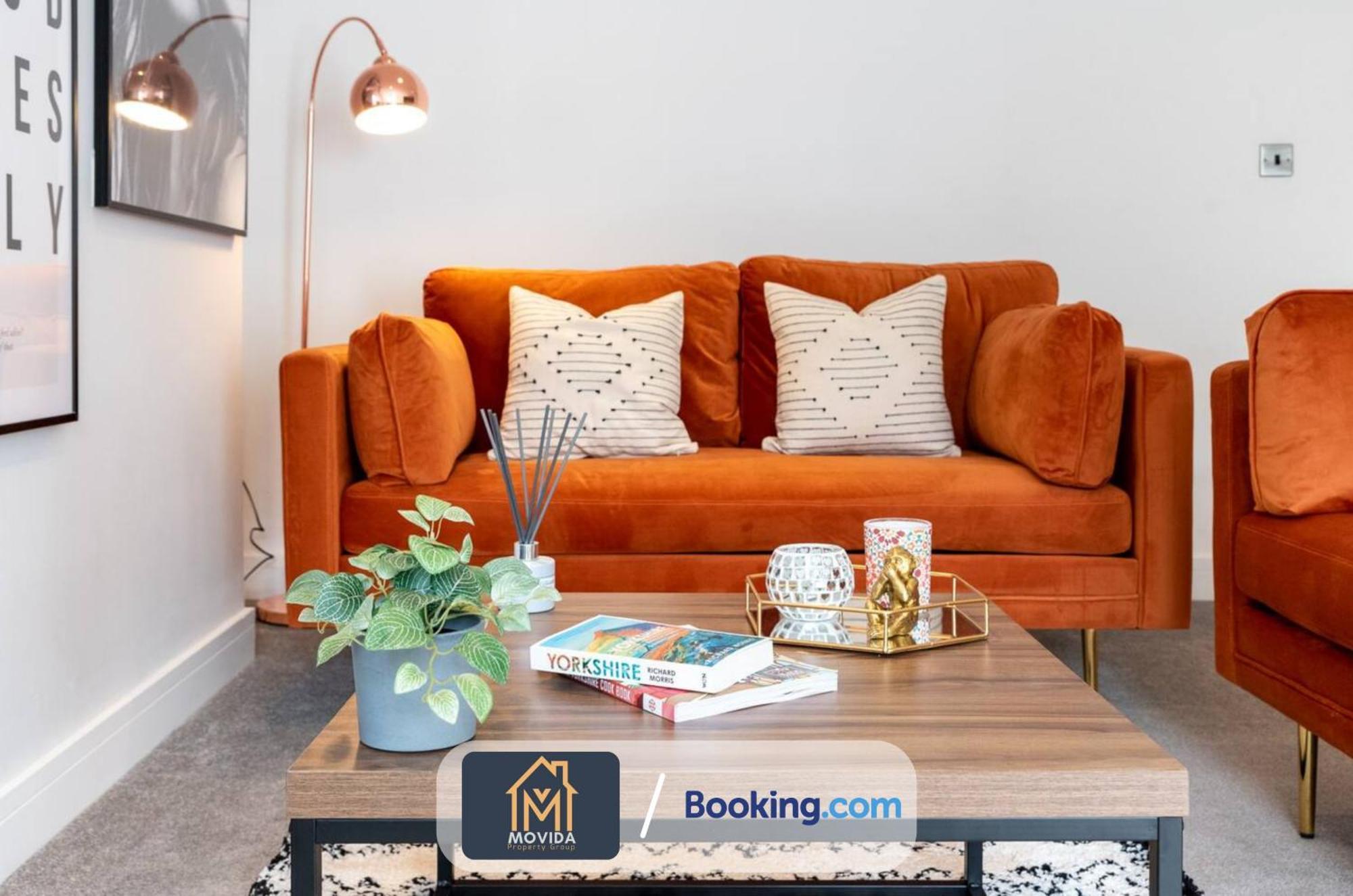 Stylish Two Bed Town Centre Apartment By Movida Property Group Short Lets & Serviced Accommodation With Parking Харогейт Екстериор снимка