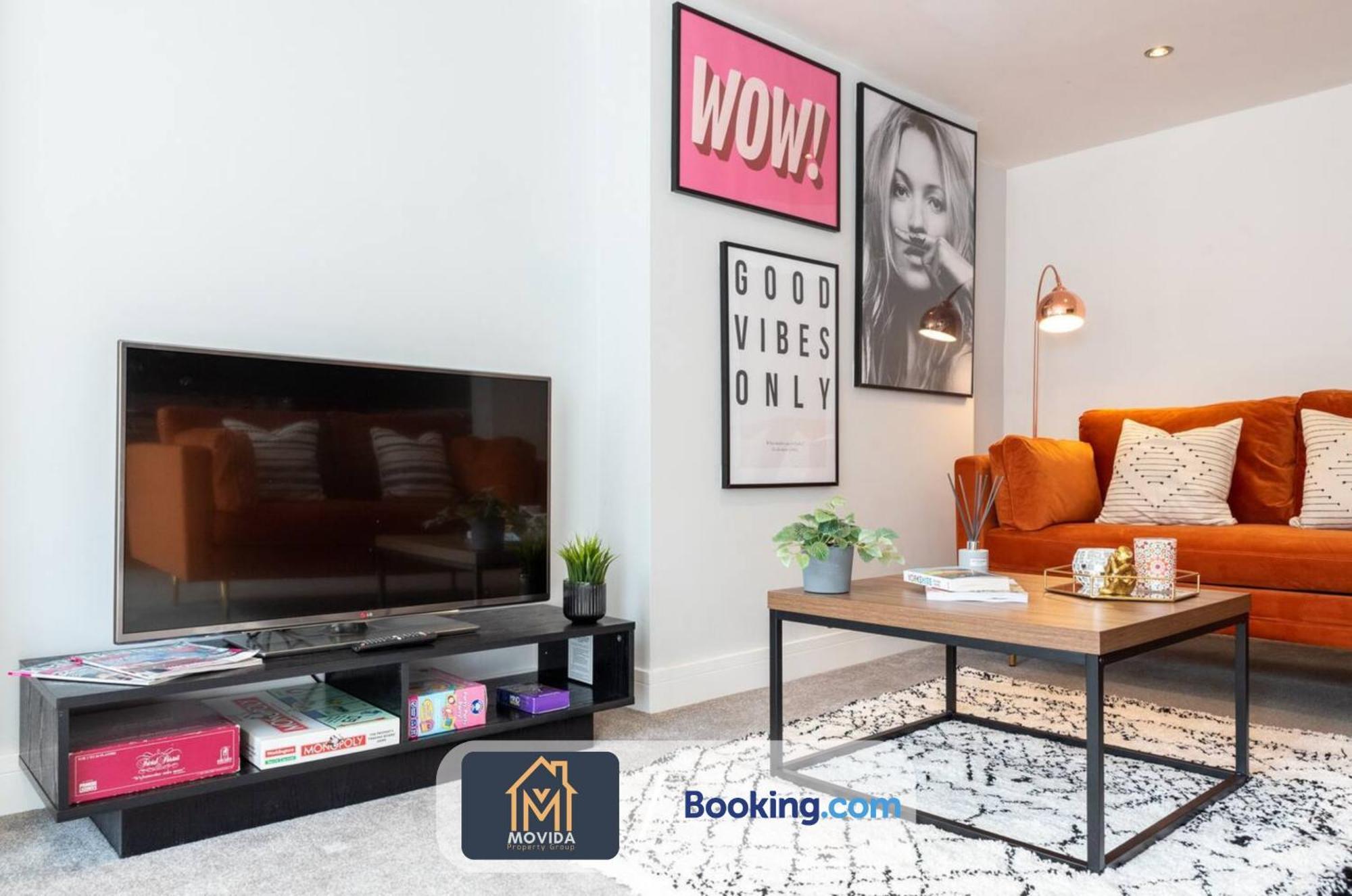 Stylish Two Bed Town Centre Apartment By Movida Property Group Short Lets & Serviced Accommodation With Parking Харогейт Екстериор снимка
